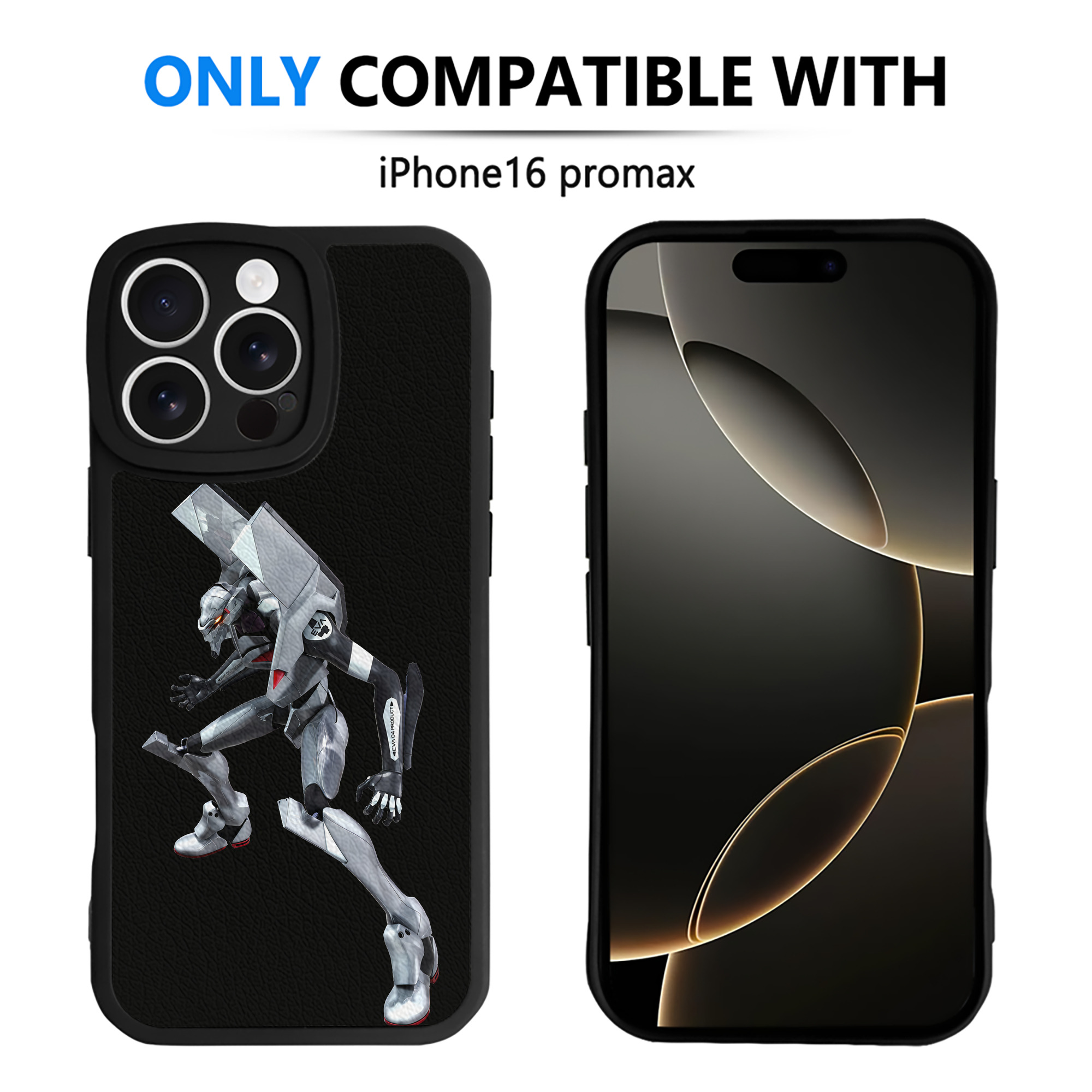 （画像用） EVA 新世紀エヴァンゲリオン 【iPhone 16シリーズ対応】シリコンスマホケース（レザー調） 材質：シリコン